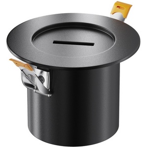 Изображение товара Потолочная чаша встраиваемая с коннектором питания черная Maytoni Accessories for system Parity TRA130RSC-2B