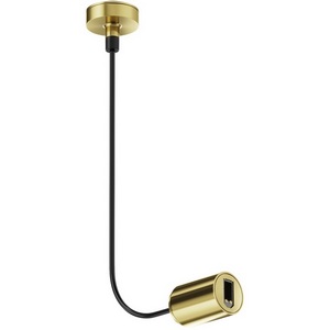 Изображение товара Ввод питания боковой Flarity латунь Maytoni Accessories for tracks Flarity TRA154C-SB1-BS