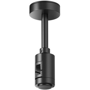 Изображение товара Крепление потолочное Short 78мм с вводом питания Flarity черный Maytoni Accessories for tracks Flarity TRA156C-B1-B