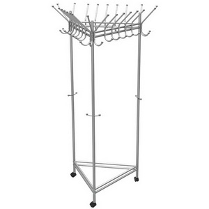 Изображение товара Вешалка напольная на колесах Пико 21 металлик от фабрики Mebelik