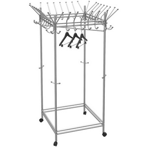 Изображение товара Вешалка напольная на колесах Пико 23 металлик от фабрики Mebelik