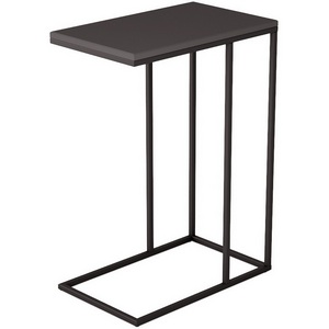 Изображение товара Стол придиванный Агами графит/чёрный Mebelik (прямоугольная столешница)