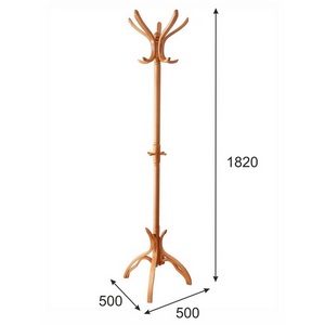 Изображение товара Вешалка напольная В 12Н светло-коричневый от фабрики Mebelik