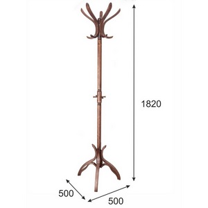 Изображение товара Вешалка напольная В 12Н средне-коричневый от фабрики Mebelik