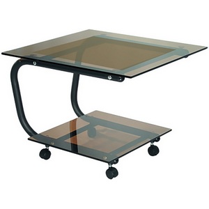 Изображение товара Стол квадратный шириной 60 см журнальный Дуэт 9 черный/тонированное Mebelik