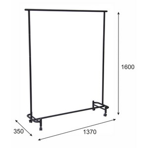 Изображение товара Вешалка напольная Пико 26 черный от фабрики Mebelik