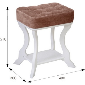 Изображение товара Банкетка весом 5 кг Берже 26 белый ясень от фабрики Mebelik