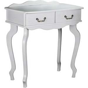 Изображение товара Консоль с ящиком Берже 21 белый ясень Mebelik (прямоугольная столешница, 4 ножки)