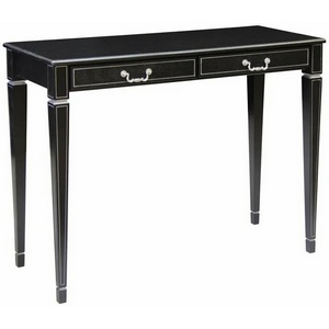 Изображение товара Консоль с ящиком Васко В 91Н венге/серебро Mebelik (прямоугольная столешница, 4 ножки)