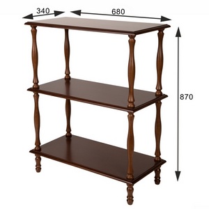 Изображение товара Этажерка П 9 средне-коричневый от фабрики Mebelik