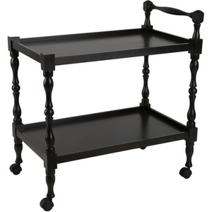 Изображение товара Стол с полкой на колесах сервировочный Бридж венге Mebelik (прямоугольная столешница, 4 ножки)