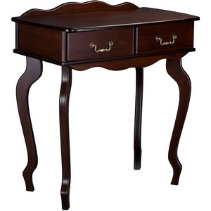 Изображение товара Консоль с ящиком Берже 21 темно-коричневый Mebelik (прямоугольная столешница, 4 ножки)