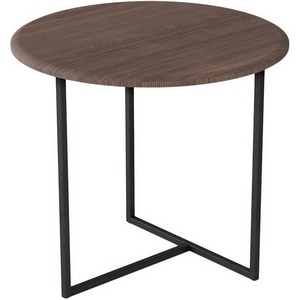 Изображение товара Стол журнальный Альбано акация/чёрный Mebelik (круглая столешница)