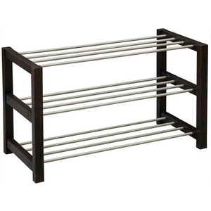 Изображение товара Тумба для обуви Дольче темно-коричневый/металлик от фабрики Mebelik