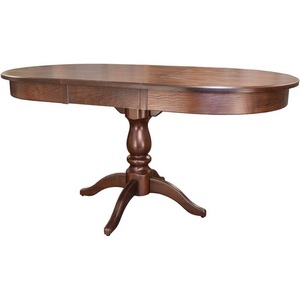 Изображение товара Стол вставка-бабочка обеденный Тарун 4 раздвижной орех 120/160*84 Mebelik (овальная столешница, 4 ножки)