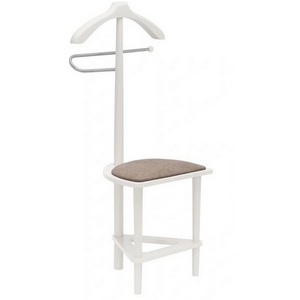 Изображение товара Вешалка костюмная с сиденьем В 26Н белый от фабрики Mebelik