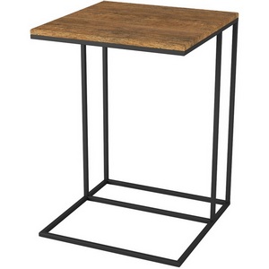 Изображение товара Стол квадратный придиванный Хайгрет дуб американский/черный Mebelik