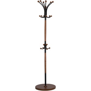 Изображение товара Вешалка напольная Д 1 черный/ средне-коричневый от фабрики Mebelik