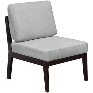 Изображение товара Кресло Массив мягкое ткань серый, каркас венге от фабрики Mebelik