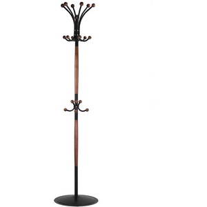 Изображение товара Вешалка напольная Д 1 ЛАЙТ черный/средне-коричневый от фабрики Mebelik