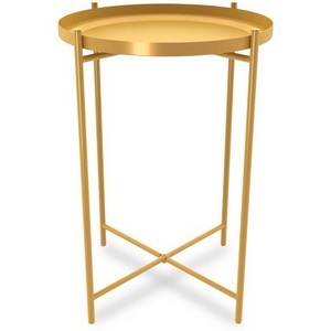 Изображение товара Столик журнальный SHT-CT8 золото Mebelik (круглая столешница, X-образная опора)