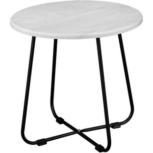 Изображение товара Стол журнальный BeautyStyle 14 дуб дымчатый/черный Mebelik (круглая столешница, X-образная опора)