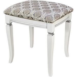 Изображение товара Банкетка весом 5 кг Васко В 106Н белый/серебро, Маркус серебро от фабрики Mebelik