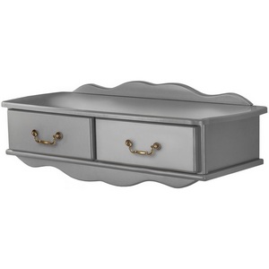 Изображение товара Консоль с ящиком Берже 20 серый графит Mebelik (прямоугольная столешница)