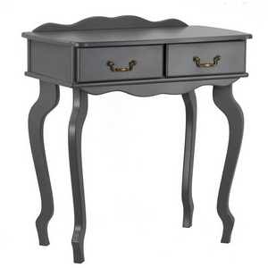 Изображение товара Консоль с ящиком Берже 21 серый графит Mebelik (прямоугольная столешница, 4 ножки)