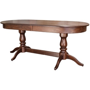 Изображение товара Стол вставка-бабочка на 8 персон обеденный Тарун 3 раздвижной орех 150/200*84 Mebelik (овальная столешница, 6 ножек)