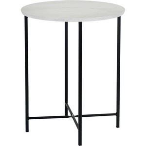 Изображение товара Стол журнальный BeautyStyle 16 дуб дымчатый/черный Mebelik 008492 (круглая столешница, X-образная опора)