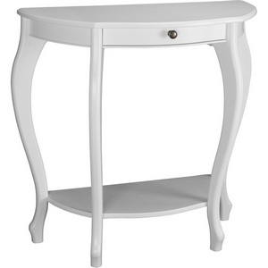 Изображение товара Консоль с ящиком и полкой Элегант молочный дуб Л Mebelik 008527 (4 ножки)