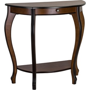 Изображение товара Консоль с ящиком и полкой Элегант орех Л Mebelik 008528 (4 ножки)