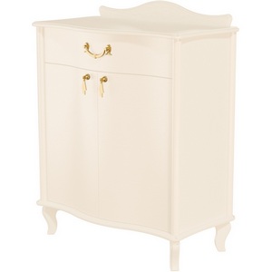 Изображение товара Комод с золотой фурнитурой Джульетта с распашными дверцами, дуб шампань Л от фабрики Mebelik