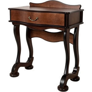 Изображение товара Стол туалетный с ящиком Джульетта орех Л Mebelik (прямоугольная столешница, 4 ножки)