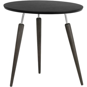 Изображение товара Стол журнальный BeautyStyle 22 черный элит/металл/эбеновое дерево Mebelik (круглая столешница, 3 ножки)