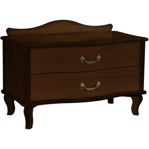 Изображение товара Тумбочка Джульетта широкая 2 ящика орех Л от фабрики Mebelik