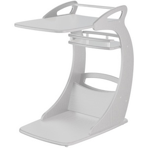 Изображение товара Стол журнальный с полкой подкатной Фаворит молочный дуб Л Mebelik (прямоугольная столешница)