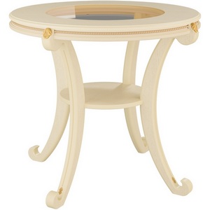 Изображение товара Стол журнальный Глория С дуб шампань Л Mebelik (круглая столешница, 4 ножки)