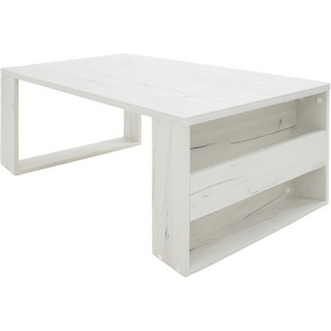 Изображение товара Стол журнальный с полкой BeautyStyle 25 дуб крафт белый/без стекла Mebelik 008898 (прямоугольная столешница, I I-образная опора)