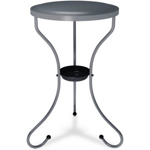 Изображение товара Столик журнальный с полкой SHT-CT10-1 графит Mebelik 009247 (круглая столешница)
