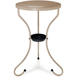 Изображение товара Столик журнальный с полкой SHT-CT10-1 капучино Mebelik 009248 (круглая столешница)