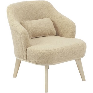 Изображение товара Кресло Комфорт 5 ткань барни крем, каркас лак Mebelik арт.009288