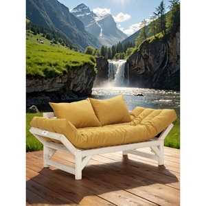 Изображение товара Диван Бинго ткань savana plus yellow, каркас лак Mebelik арт.009293