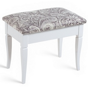 Изображение товара Банкетка весом 5 кг Ретро М с ящиком белый, ткань меркурий Mebelik 009369