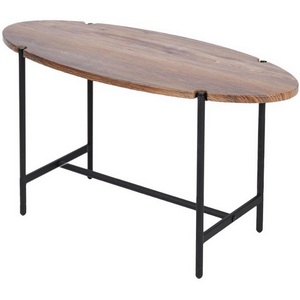 Изображение товара Стол журнальный МеталлАрт М025 коричневый дуб/черный Mebelik 009496