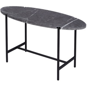 Изображение товара Стол журнальный МеталлАрт М025 черный мрамор/черный Mebelik 009497