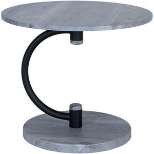 Изображение товара Стол журнальный Дуэт 13 черный/орех гикори грей Mebelik 009632