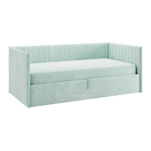 Изображение товара Кровать с подъемным механизмом Твикс (Софа) 90х200 см Mebelson (ДСП,Велюр/Зеленый) арт.170618,2764