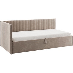 Изображение товара Кровать с подъемным механизмом Твикс (Тахта) 90х200 см Mebelson (ДСП,Велюр/Латте) арт.170631,2763